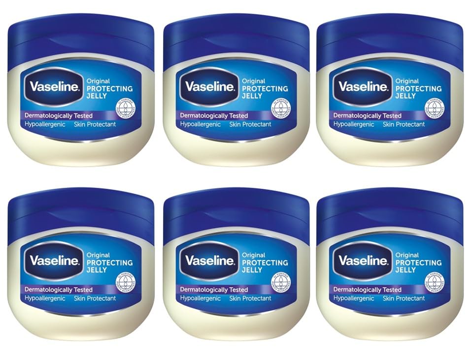 Vaseline Protección original de la piel, cuidado de la piel para pieles agrietadas, secas y eccemas, 6 x 250 ml