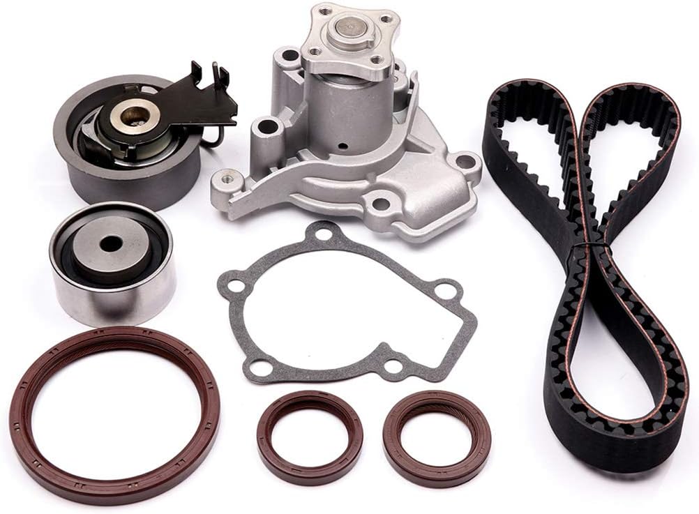 SCITOO TCKWP284A Engine Timing Belt Kit Fits for 06-12 for Hyundai Elantra 06-09 for Hyundai Tucson 10-11 for Kia Soul 06-09 for Kia Spectra Spectra5 06-09 for Kia for Sportage
