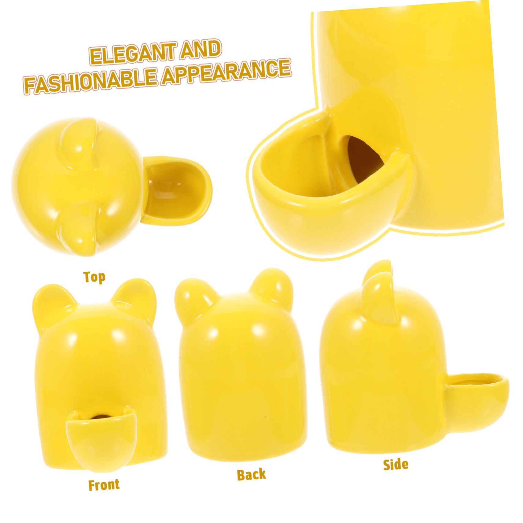 FRCOLOR 4 fuentes para beber, erizos, accesorios para conejos, comederos para animales, recipiente para guinea, suministros para animales pequeños, recipiente para comida para mascotas, plato de