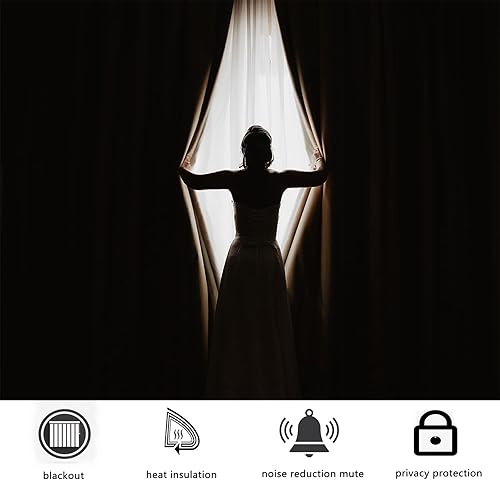 Miniatura 6 de Cortinas con aislamiento térmico de cebra, cortinas opacas con diseño de animales a rayas blancas y negras, 2 paneles, cortina de ventana con