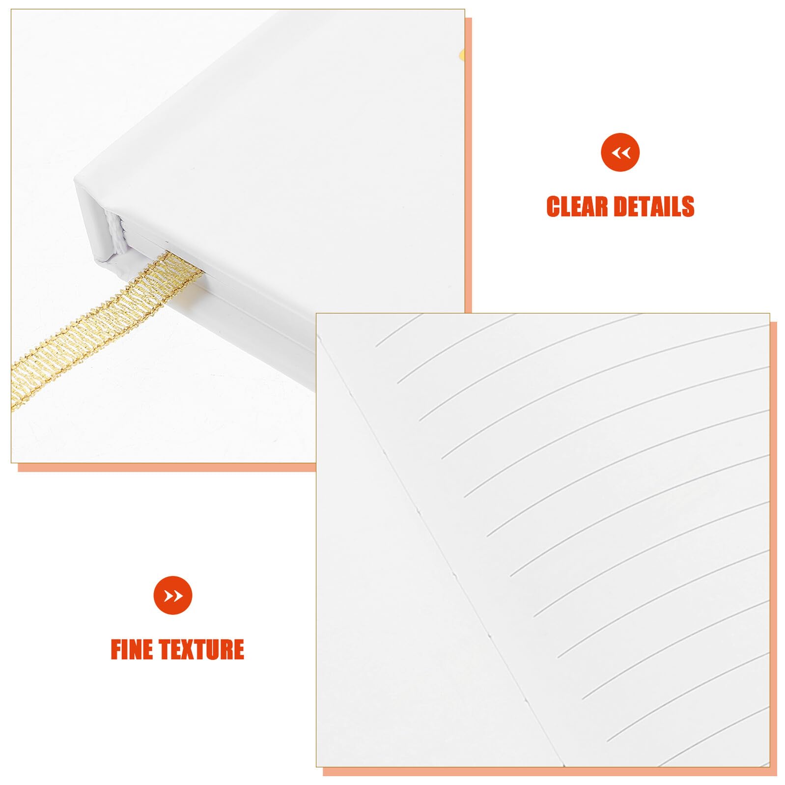 Baluue Libro degli Ospiti Firma per Matrimonio Mini Album di Ritagli Elegante 120 Pagine Forniture per Ricevimento Nozze e Feste
