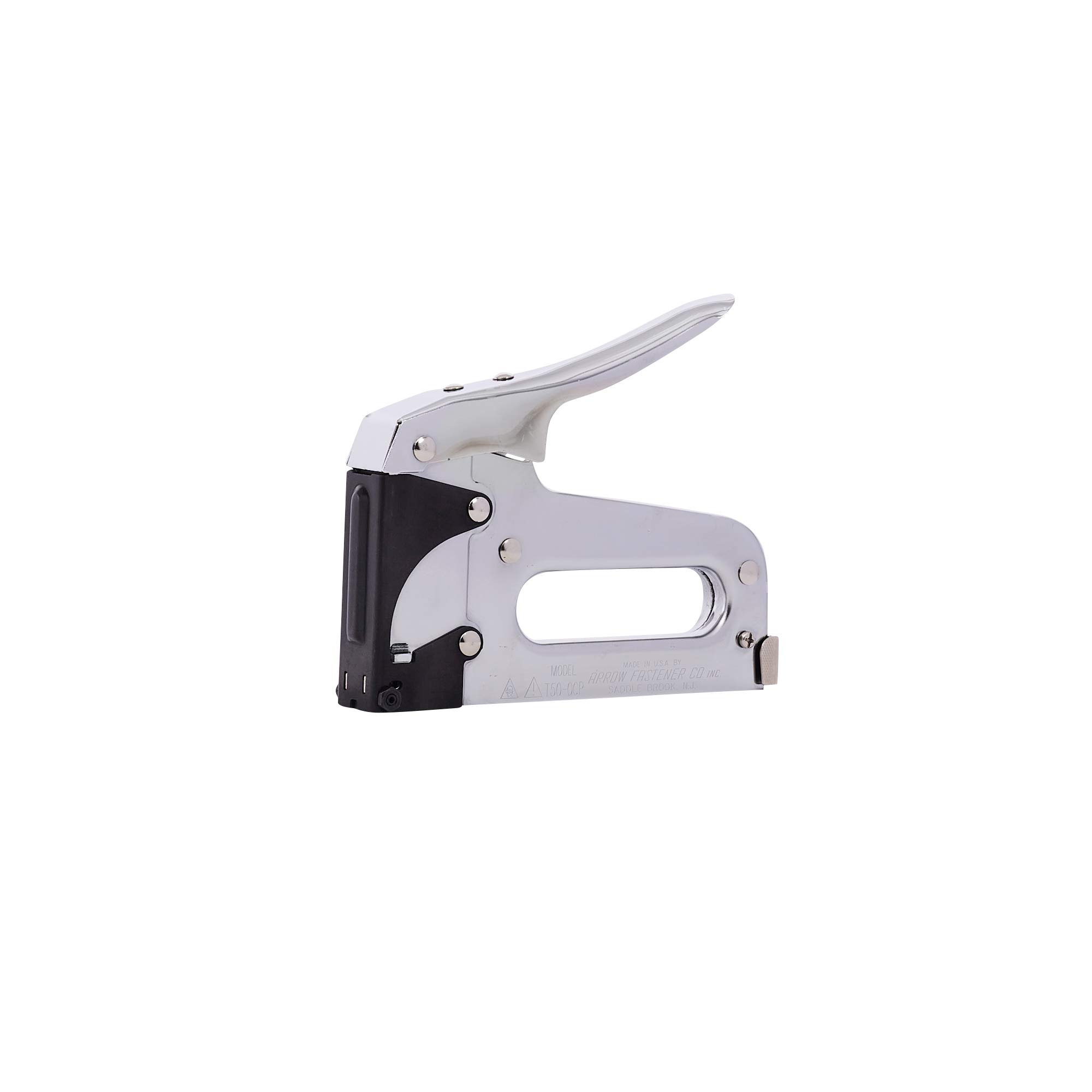 Arrow T50OC Heavy Duty Outward Clinch Heftpistole Manueller Hefter für Verpackung und Boxen, verwendet T50 Heftklammern in 3/8 Zoll, 1/2 Zoll und 9/16 Zoll