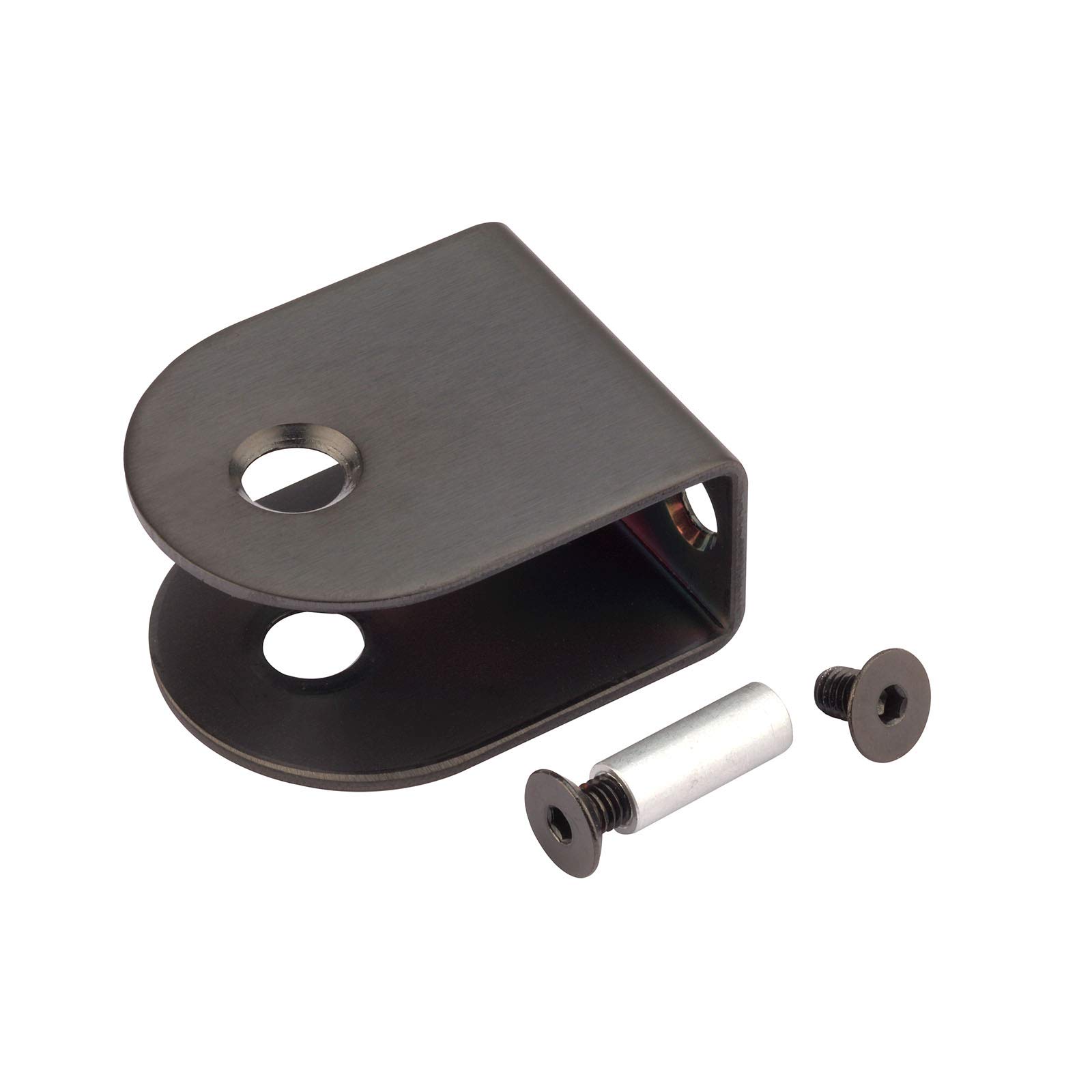 Cubicle Brackets for 20mm Partition with Matte Black Finish