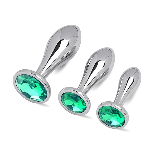 Butt Plug, 3Pcs - Green