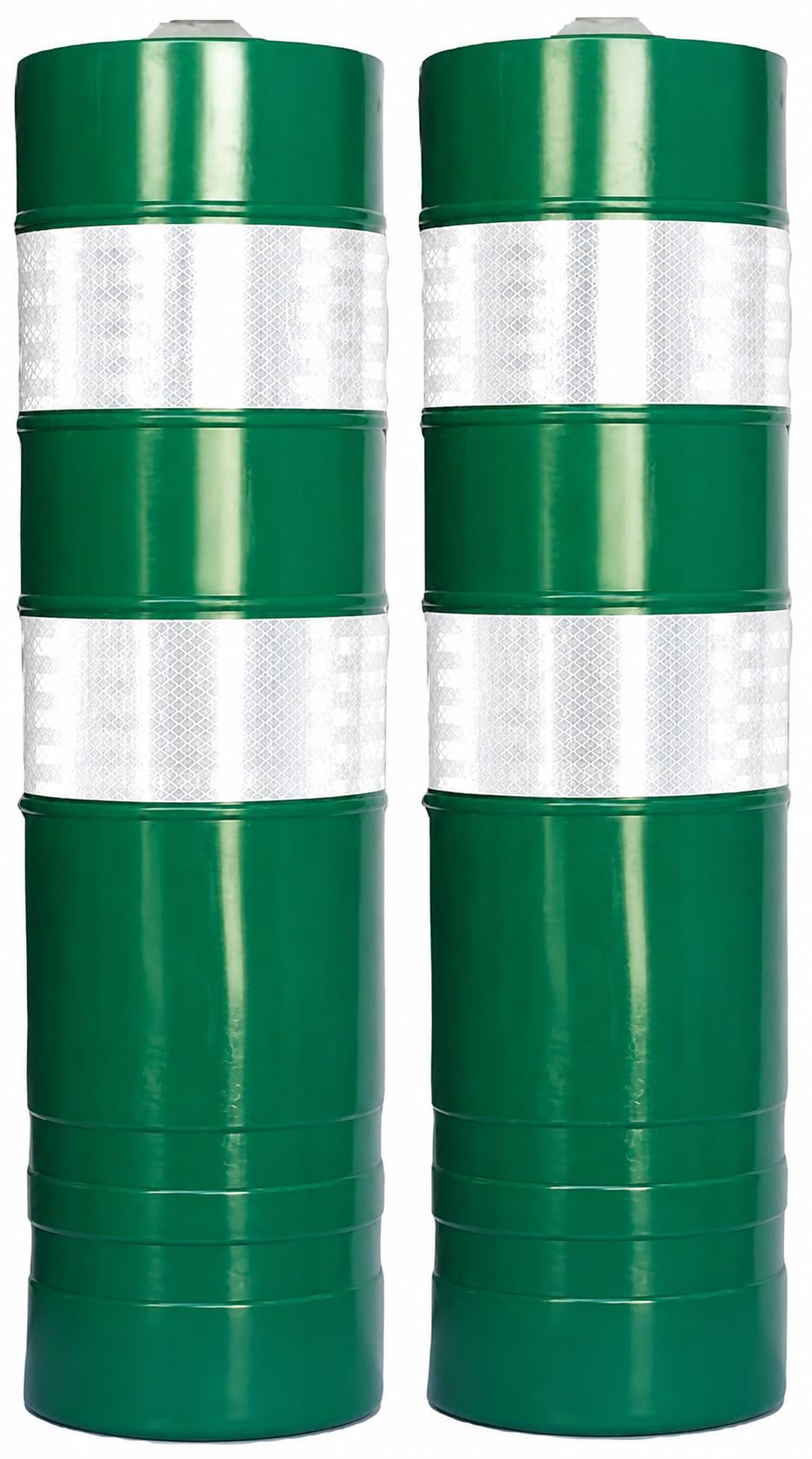 FERRETELIX® 2 Unidades Hito Balizamiento Verde H-75 – Señalización de Tráfico con Anclaje Incluido