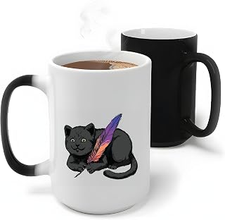 Gift for Pet Lovers Holding a Phoenix Feather for Animal Owners 11oz 15oz Color Changing Mug