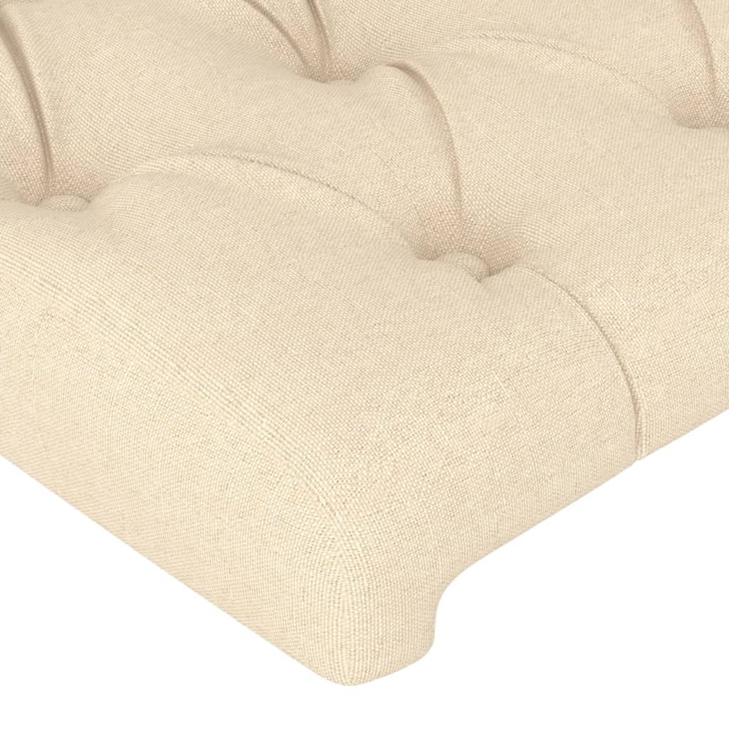 vidaXL Têtes de lit Crème 160x7x78/88 cm Tissu