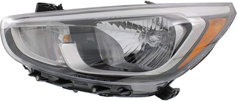 KarParts360 For Hyundai Accent Headlight Assembly 2015 2016 2017 Driver Side | Standard Type | Hatchback/Sedan HY2502192 | 921011R710