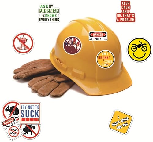 Miniatura 3 de 150 calcomanías de casco para caja de herramientas de casco, divertidas calcomanías para adultos, calcomanías de vinilo impermeables para hombres,