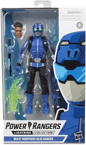 Power Rangers Lightning Collection - Figurine Ranger Bleu Beast Morphers de 15 cm - 1
