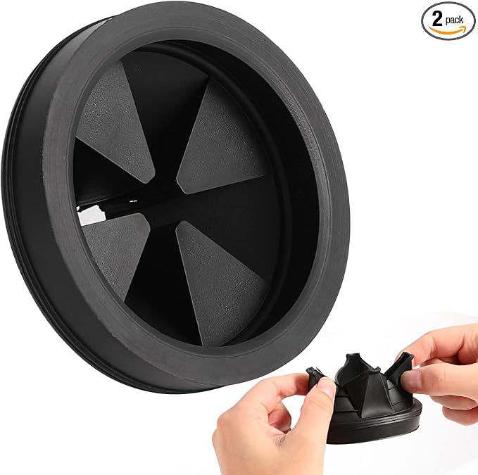 RQYEKDO Garbage Disposal Splash Guard,1 Pack 3 1/8 Inch Sink Baffle Disposer Drain Splash Guard Collar EPDM Rubber Upgraded Replacement Quiet Cover for Waste King, Whirlaway, GE Disposer