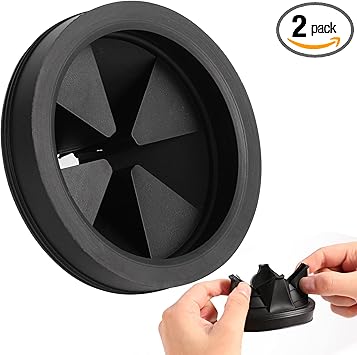 RQYEKDO Garbage Disposal Splash Guard,1 Pack 3 1/8 Inch Sink Baffle Disposer Drain Splash Guard Collar EPDM Rubber Upgraded Replacement Quiet Cover for Waste King, Whirlaway, GE Disposer