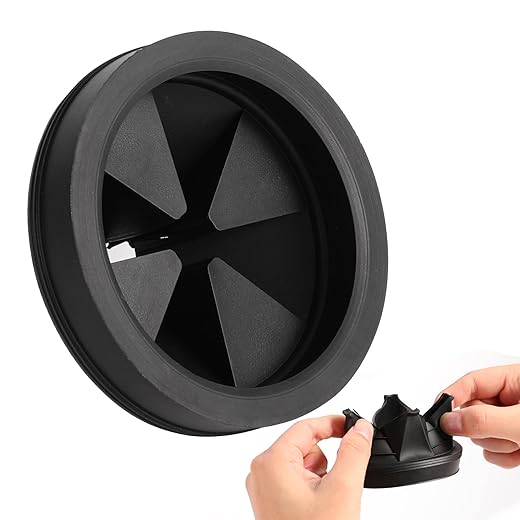 RQYEKDO Garbage Disposal Splash Guard,1 Pack 3 1/8 Inch Sink Baffle Disposer Drain Splash Guard Collar EPDM Rubber Upgraded Replacement Quiet Cover for Waste King, Whirlaway, GE Disposer