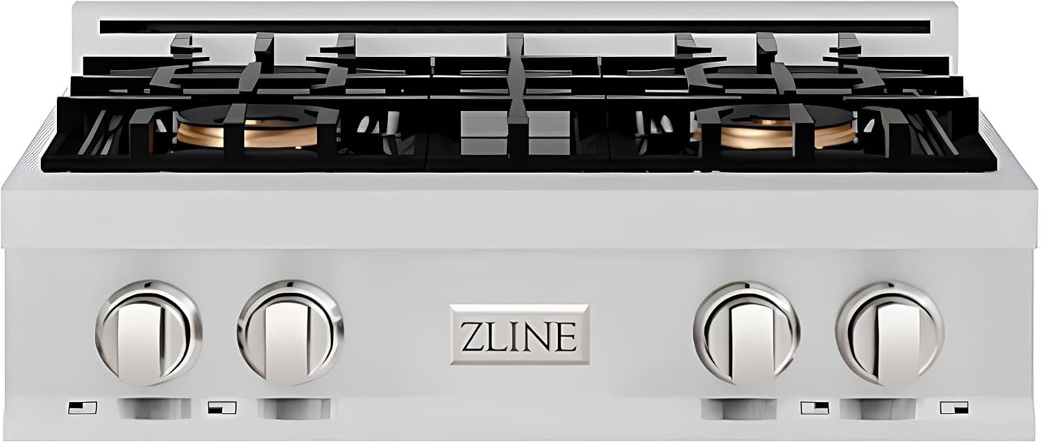 ZLINE 30 in. Classic Gas Rangetop with 4 Burner DuoPro™ Cooktop in Stainless Steel (PCRT30)