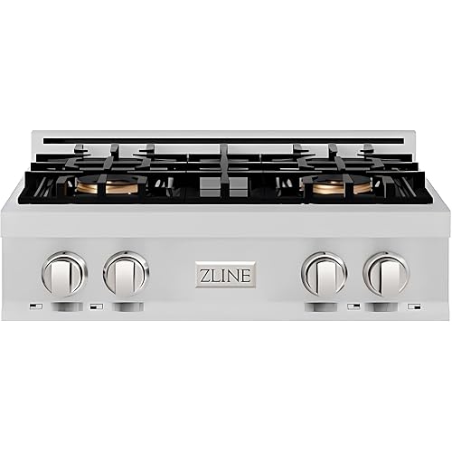 ZLINE 30 in. Classic Gas Rangetop with 4 Burner DuoPro™ Cooktop in Stainless Steel (PCRT30)