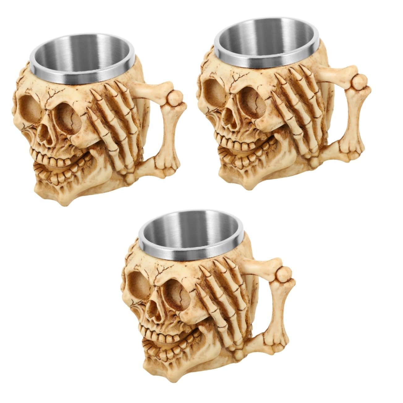 Taza de acero inoxidable original para regalar en halloween decoracion tematica pack de 3
