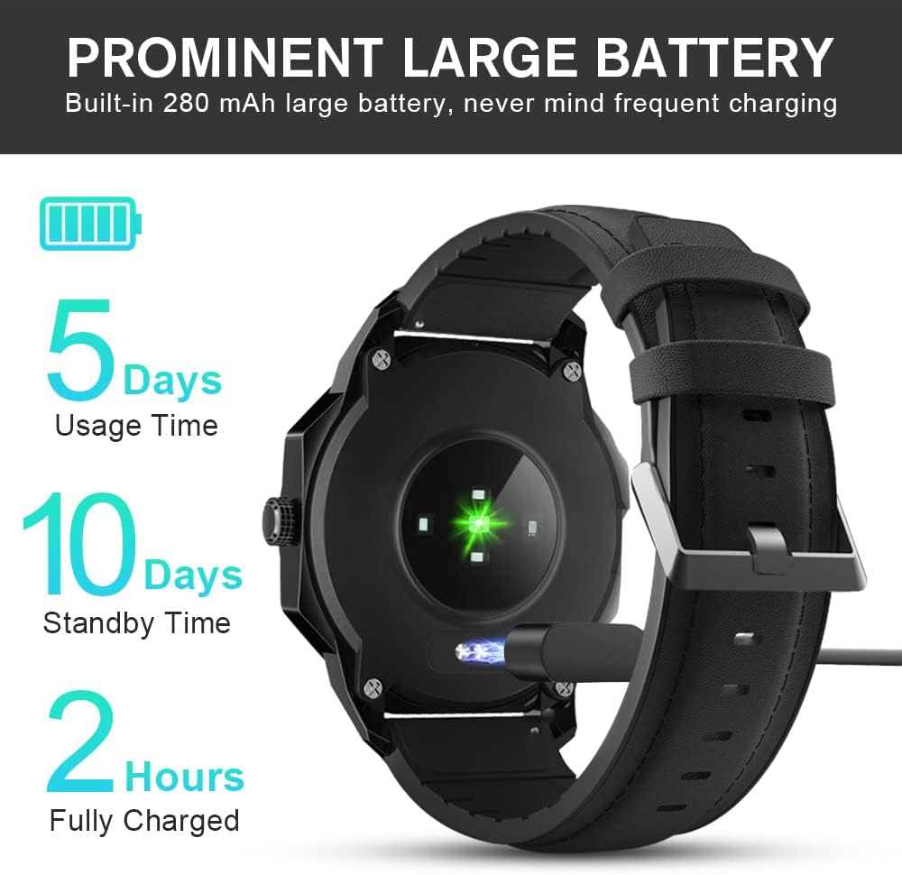 Best Deal Product READ Smart Watch Fitness Tracker for Android Phones and iOS Phones with 1.28 Touch Screen Heart Rate Monitor Sleep Monitor with Compass Barometer Step Counter IP67 Waterproof for Men