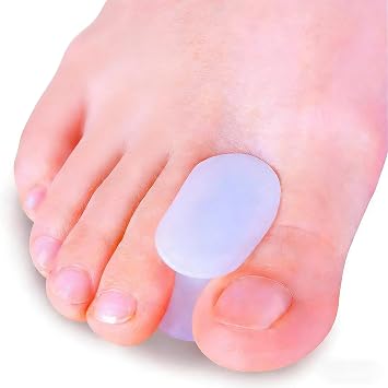 Povihome 16 Pack Toe Spacers Separators, Bunion Corrector Gel Orthotics 0.3 Thick for Bunion, Overlapping Toes - S Size