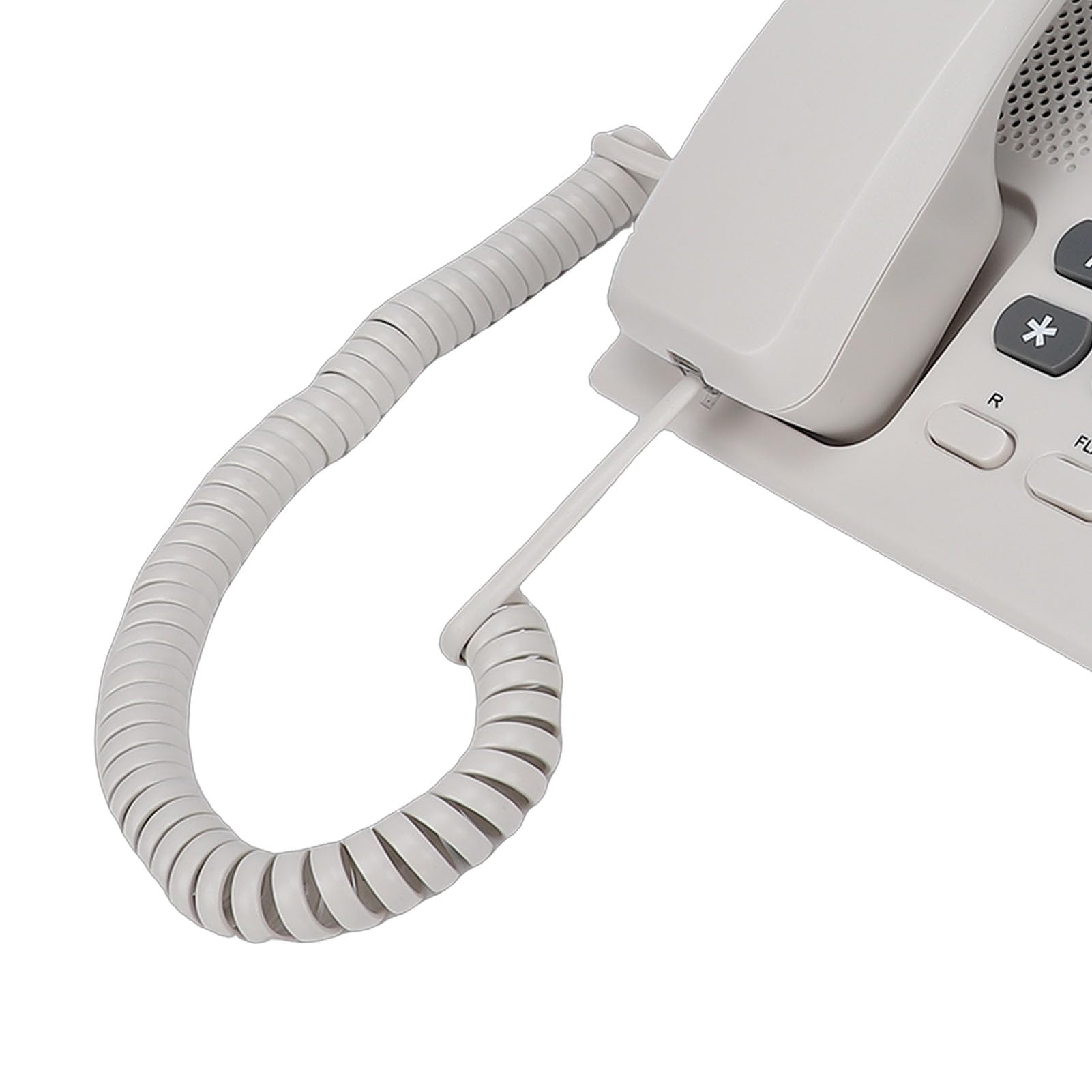 Asixxsix Telefono Big Key con ID Chiamante Display LCD da 2 Pollici, Blocco Chiamate 32 Numeri Lista Nera, Vivavoce Indicatore LED di Chiamata per Anziani in Ufficio a Casa, Telefono Fisso