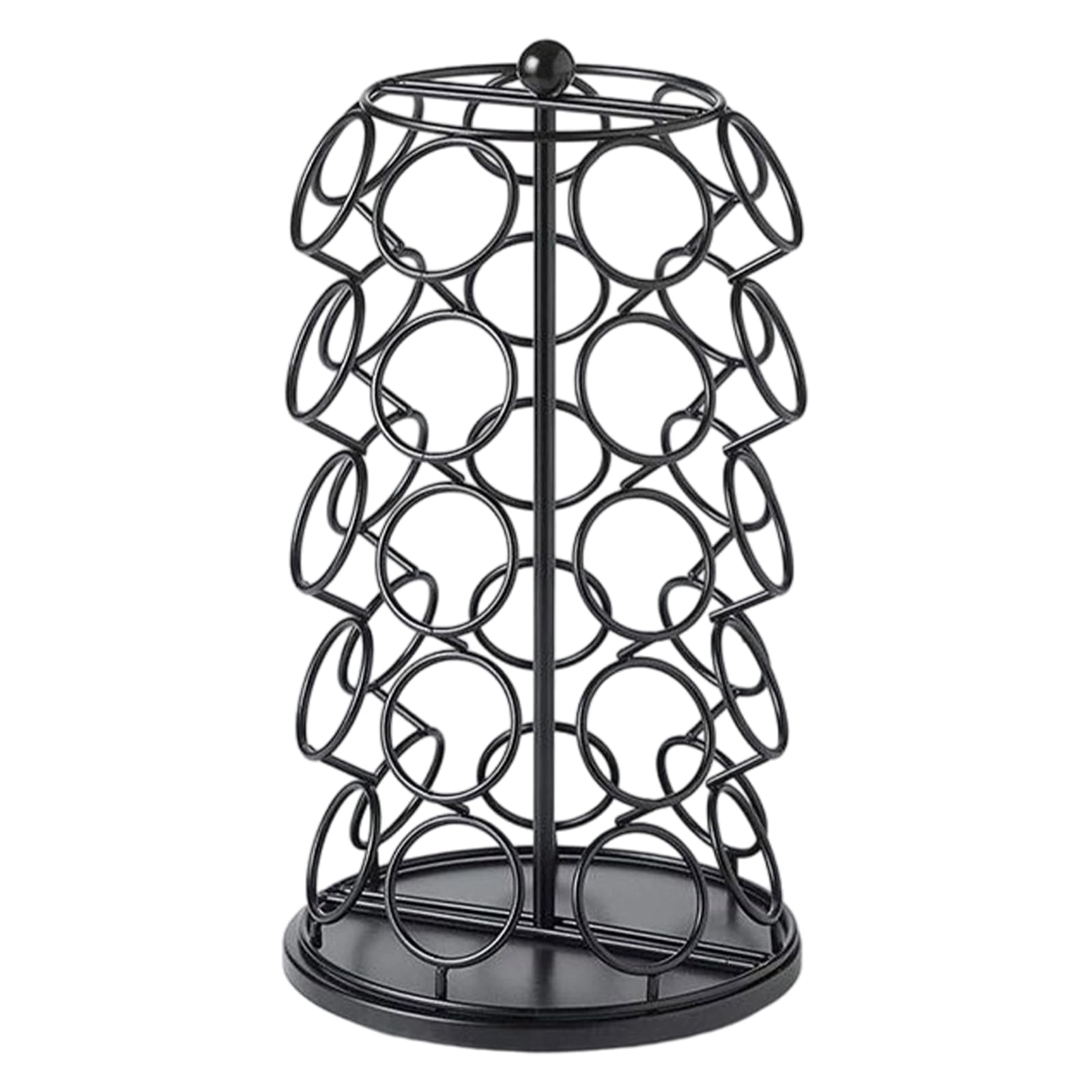 Tsophreniq 360 Degree Rotating Coffee Pods Holder Organizes Kitchen Accessory Large Capacity Space Saving Storage Stand Large Capacity Coffee Pods Rack