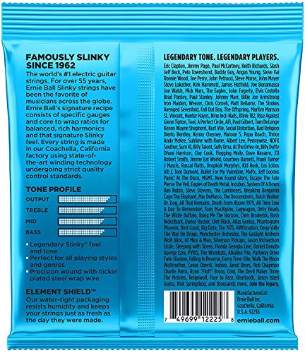 Ernie Ball Slinky Nickel Wound Jeu Electric Guitar Strings Extra Slinky, 8-38 2 Pack - Les Beatles, Paul McCartney, John Lennon, RIngo Starr, George Harrison Ernie Ball Slinky Nickel Wound Jeu Electric Guitar Strings Extra Slinky, 8-38 2 Pack – Image 4
