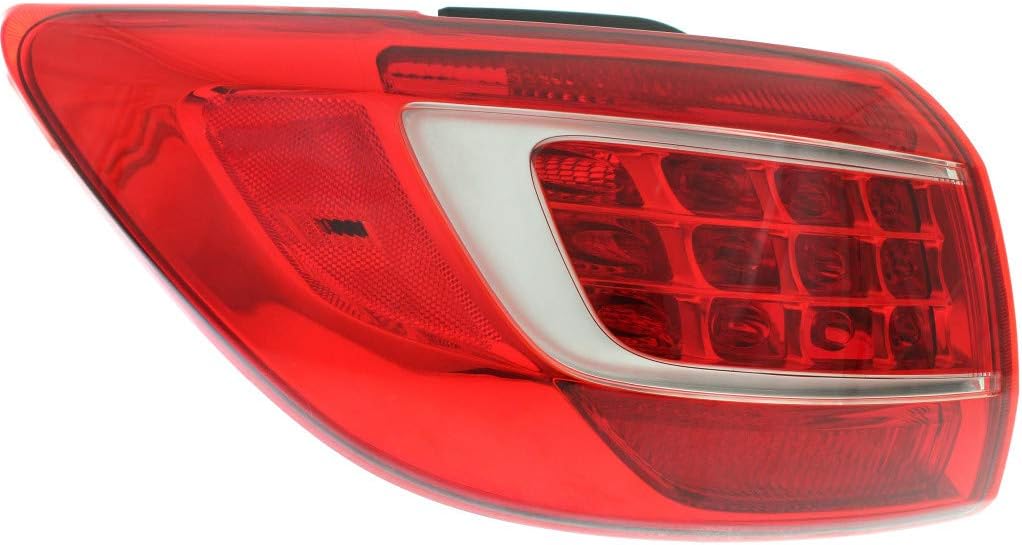 CarLights360 For Kia Sportage 2011 2012 2013 Tail Light Assembly Driver Side KI2804104 | 92401 3W020