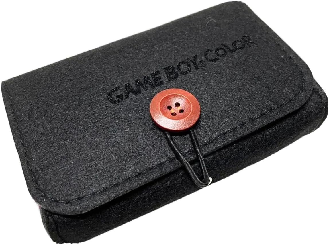 Amazon.com: Felt Soft Carrying Case for Nintendo Game Boy Color Black ...