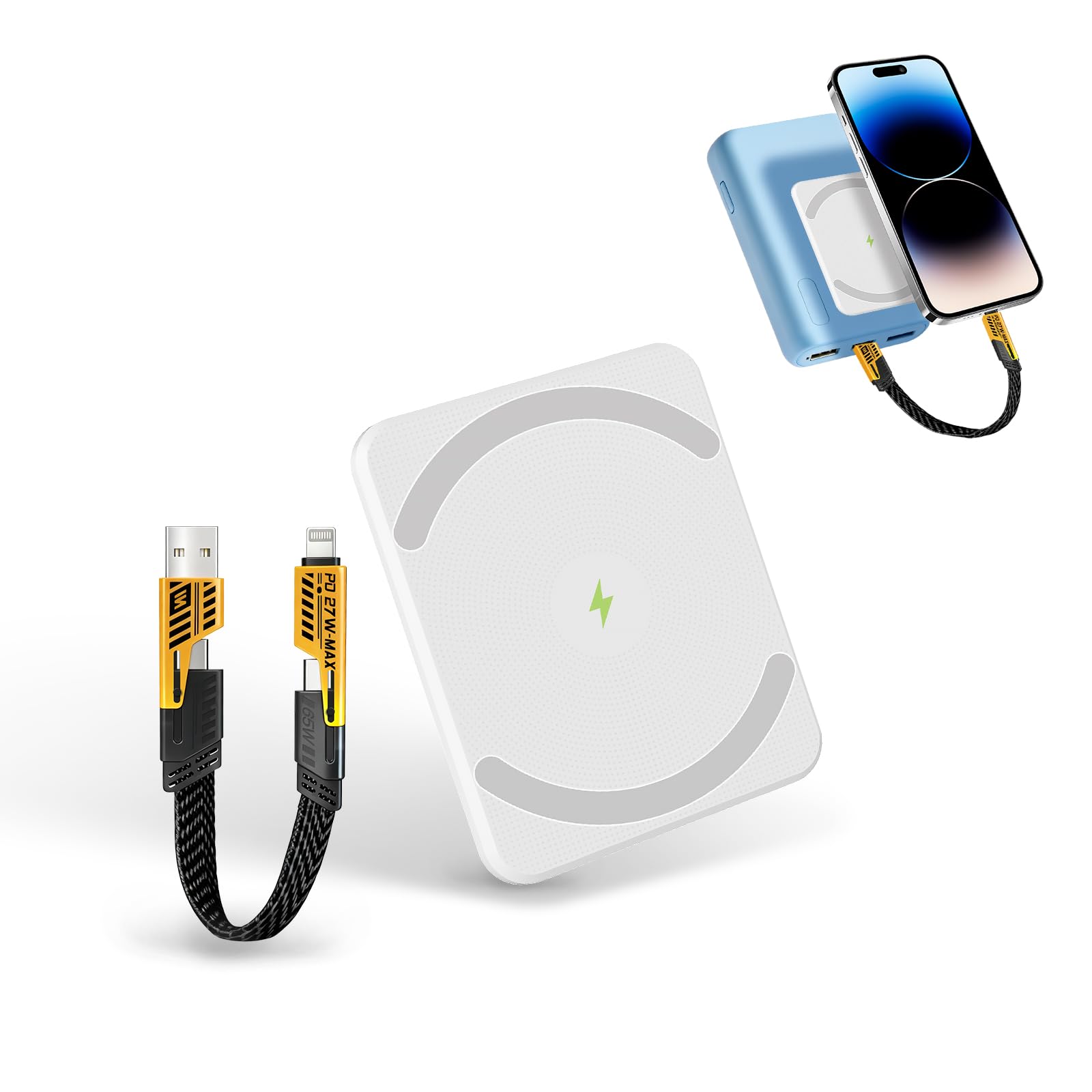 スマホアクセサリー MAGNETIC POWER BANK AntiPort Magnetic Sticker for Power Bank, Rectangular MagSafe