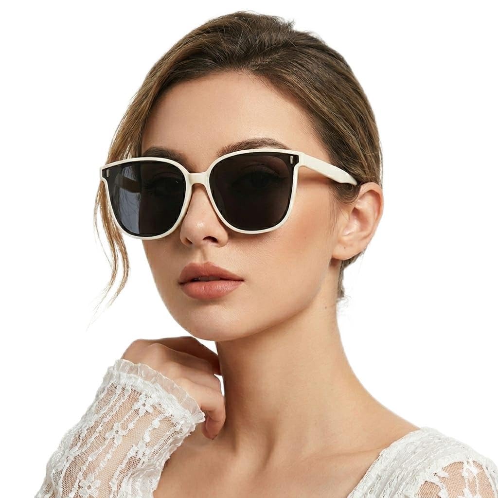 Oversized Square Frame Vintage Sunglasses Korean Sunglasses for Women & Men-picture-55