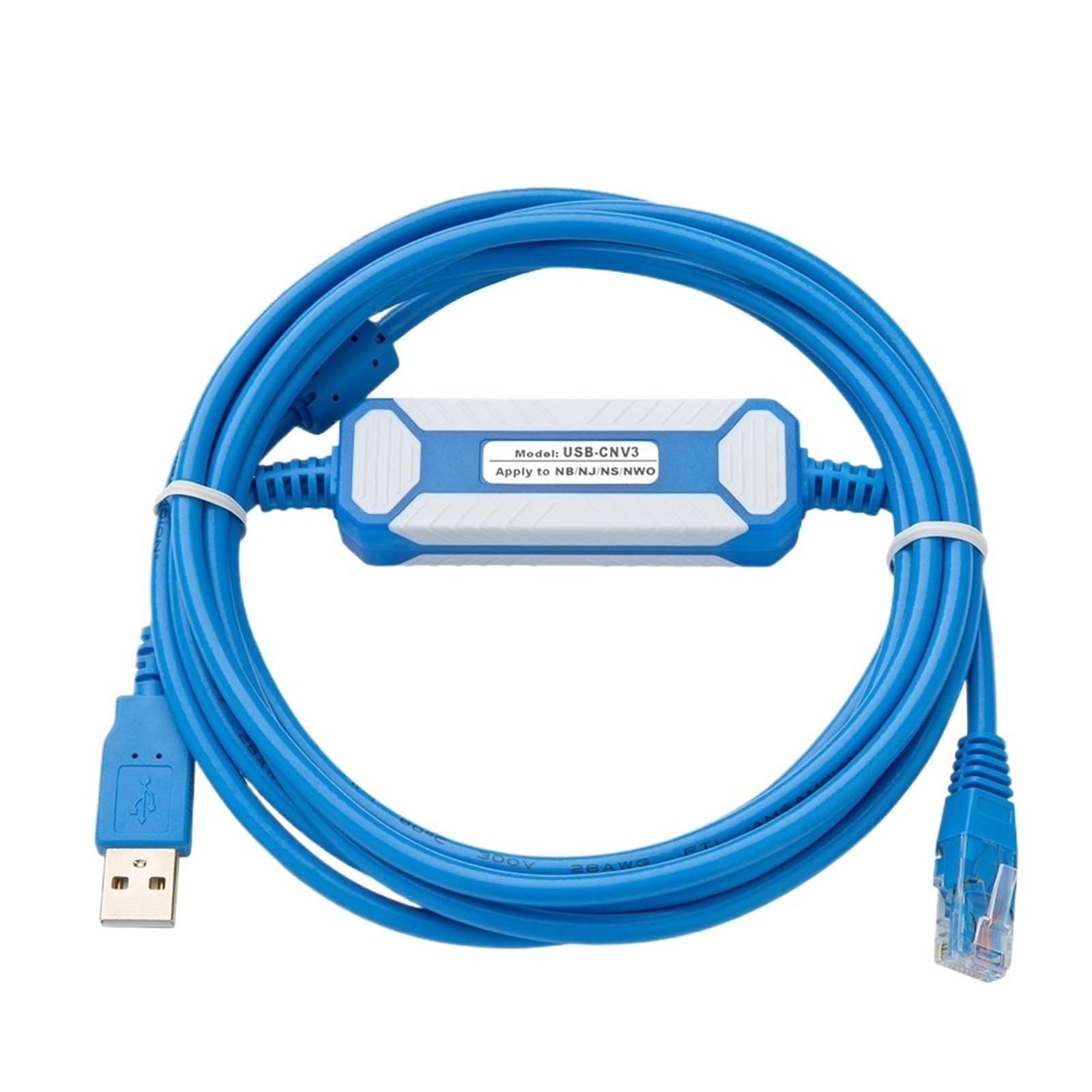 Kabel USB-CNV3 z ochroną pierścienia magnetycznego, odpowiedni kabel do programowania serii NB NJ NS NW0