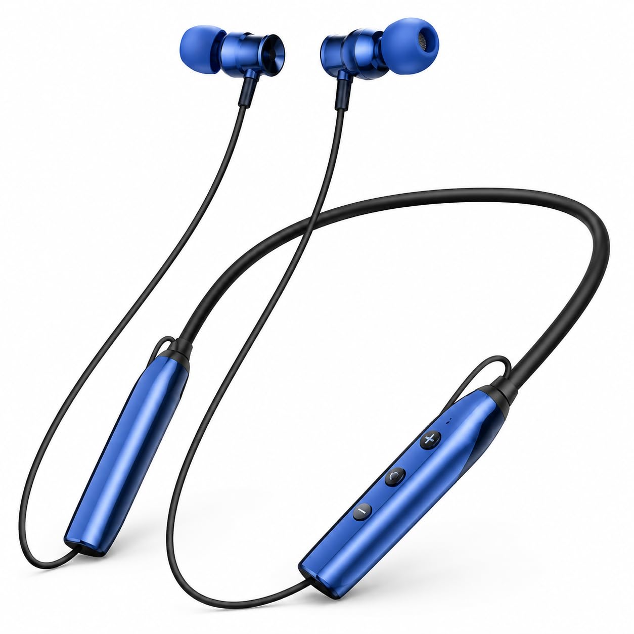 Wireless Neckband Bluetooth Earphones with ENC, 80H Playtime, Deep Bass, Gaming Mode, Magnetic Earbuds, HD Calling, EQ Modes, Voice Assistant, Sports Neckband (Blue)-image-39