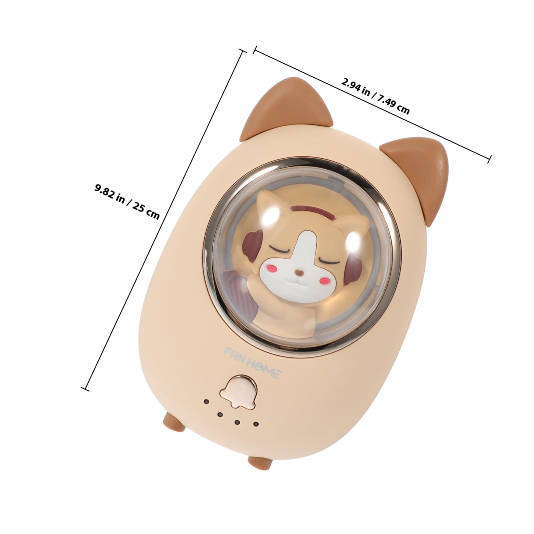 Chauffe-Mains USB Rechargeable D’Animaux Mini Chauffe-Poche Lumineux Protection Anti-Surchauffe Portable et Léger pour Activités Extérieures Hivernales
