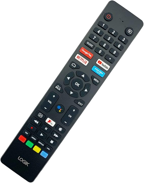 Original Voice Remote Control Compatible for Logik L43AUE21 RM-C3250 RMC3250 Smart TVs for Netflix, Youtube, Prime and Google Play Buttons