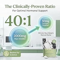 Vista 5 de Bond Mio-inositol y D-quiro-inositol en polvo – Suplemento de equilibrio hormonal, regularidad del ciclo y soporte ovárico para mujeres – Fórmula