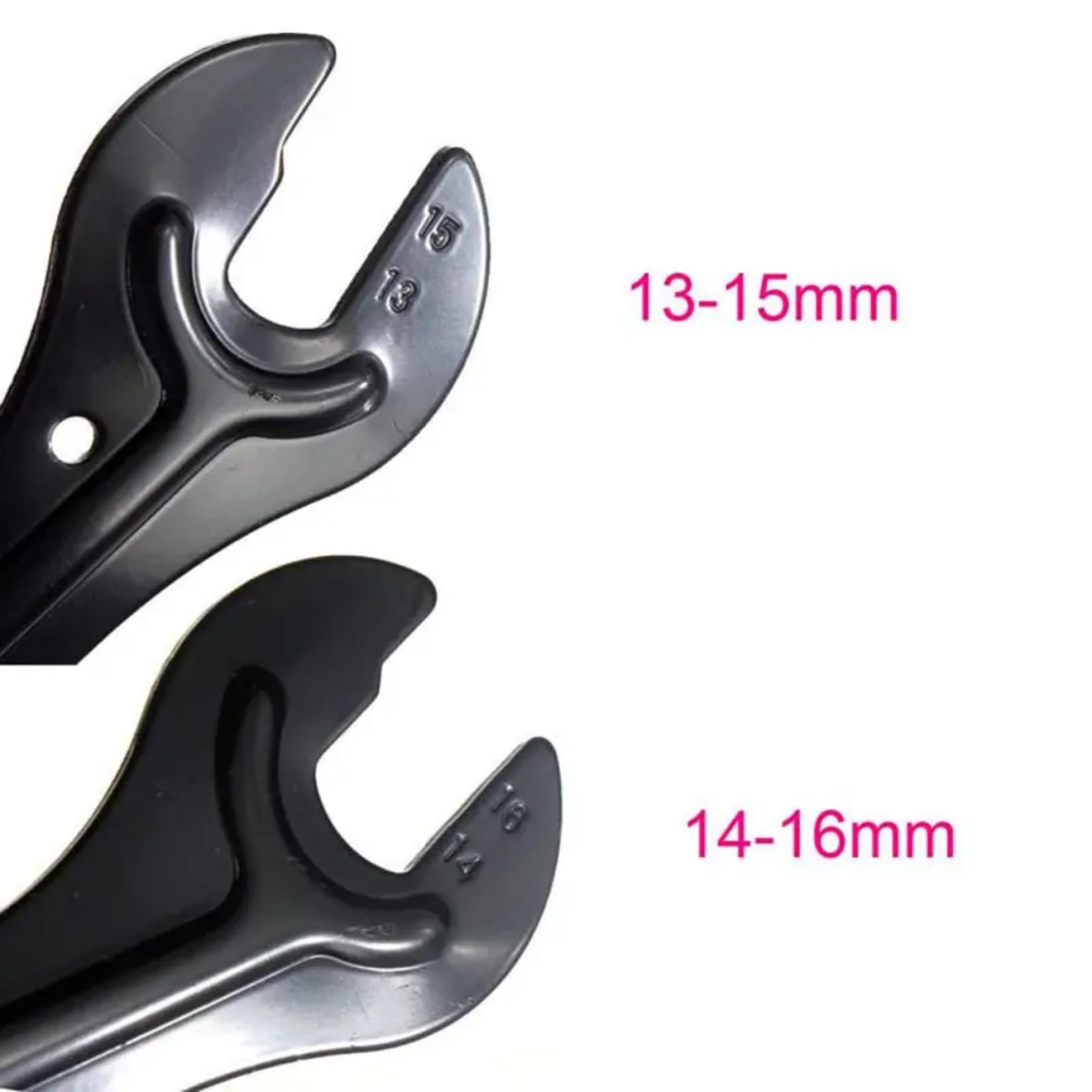 Riisoyu 4 Pezzi Set Chiavi Coniche Bicicletta, 13/14/15/16mm Chiave a Cono Ciclismo Chiave per Mozzo Ruota Dado Assale Installare Rimozione Strumenti di Riparazione Della Bicicletta Acciaio Carbonio