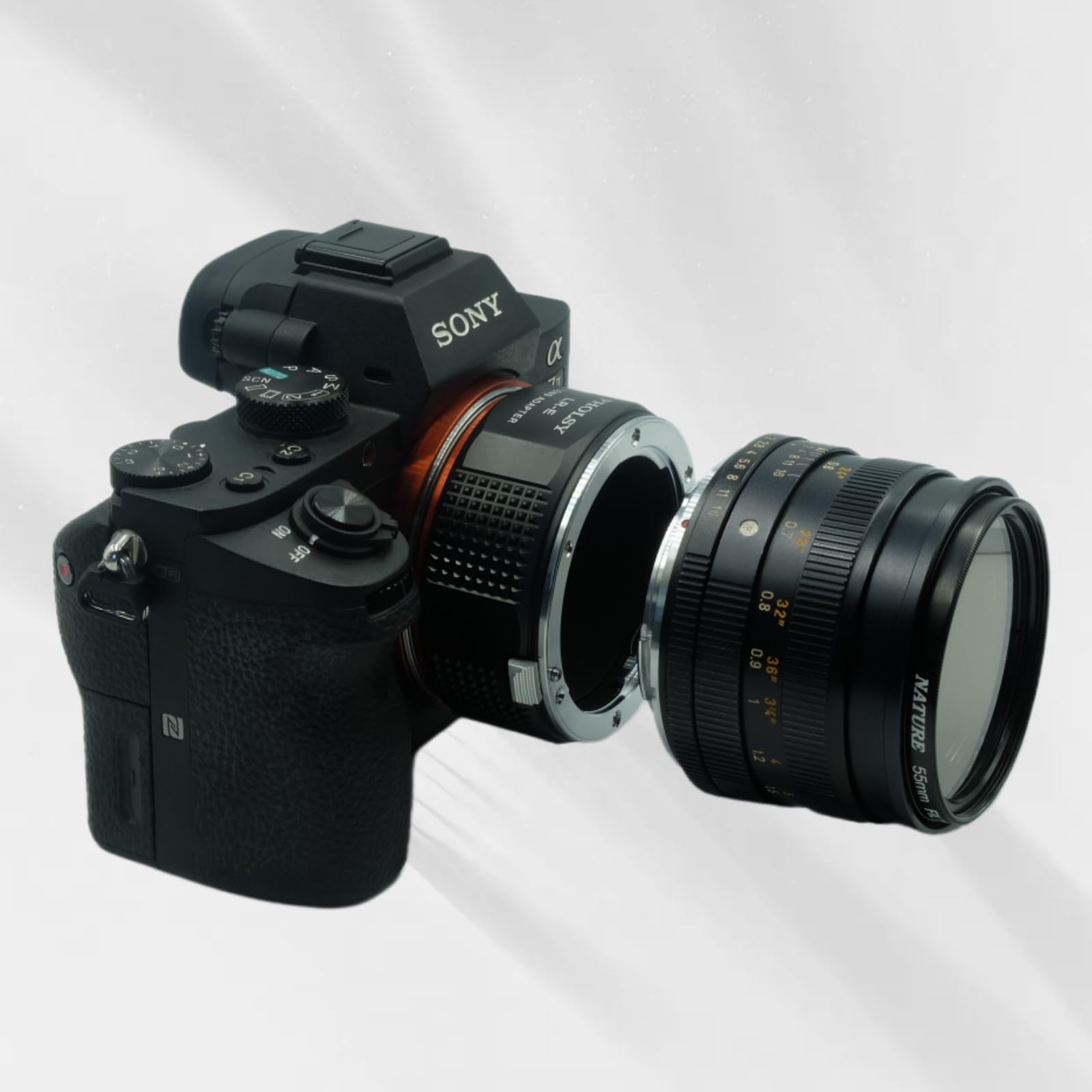 PHOLSY Lens Mount Adapter Manual Focus: Compatible with Leica R Lens to Sony E (NEX) Camera Body, Leica R to Sony E - Image 4