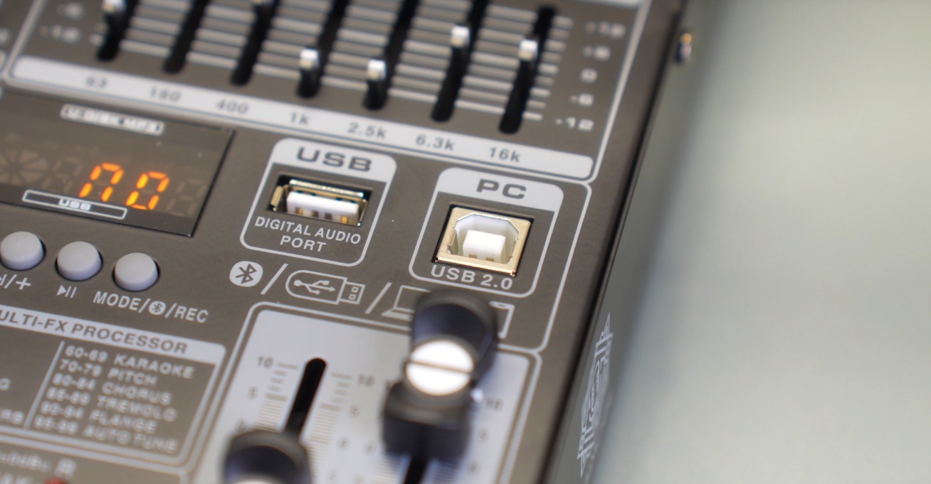 Digimore 8 Channel Mixer with Interface, 32 DSP DJ Bluetooth Mixer