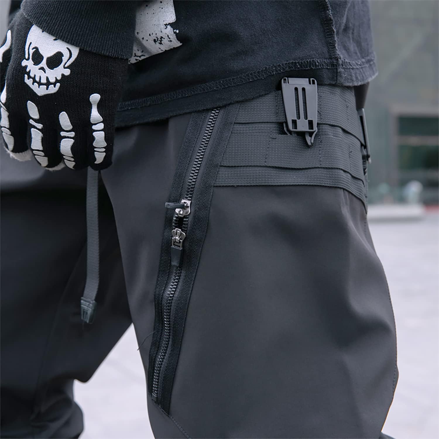 MOKEWEN Men's Jogger Pockets Ankle Athletic Ankle Cargo Pants