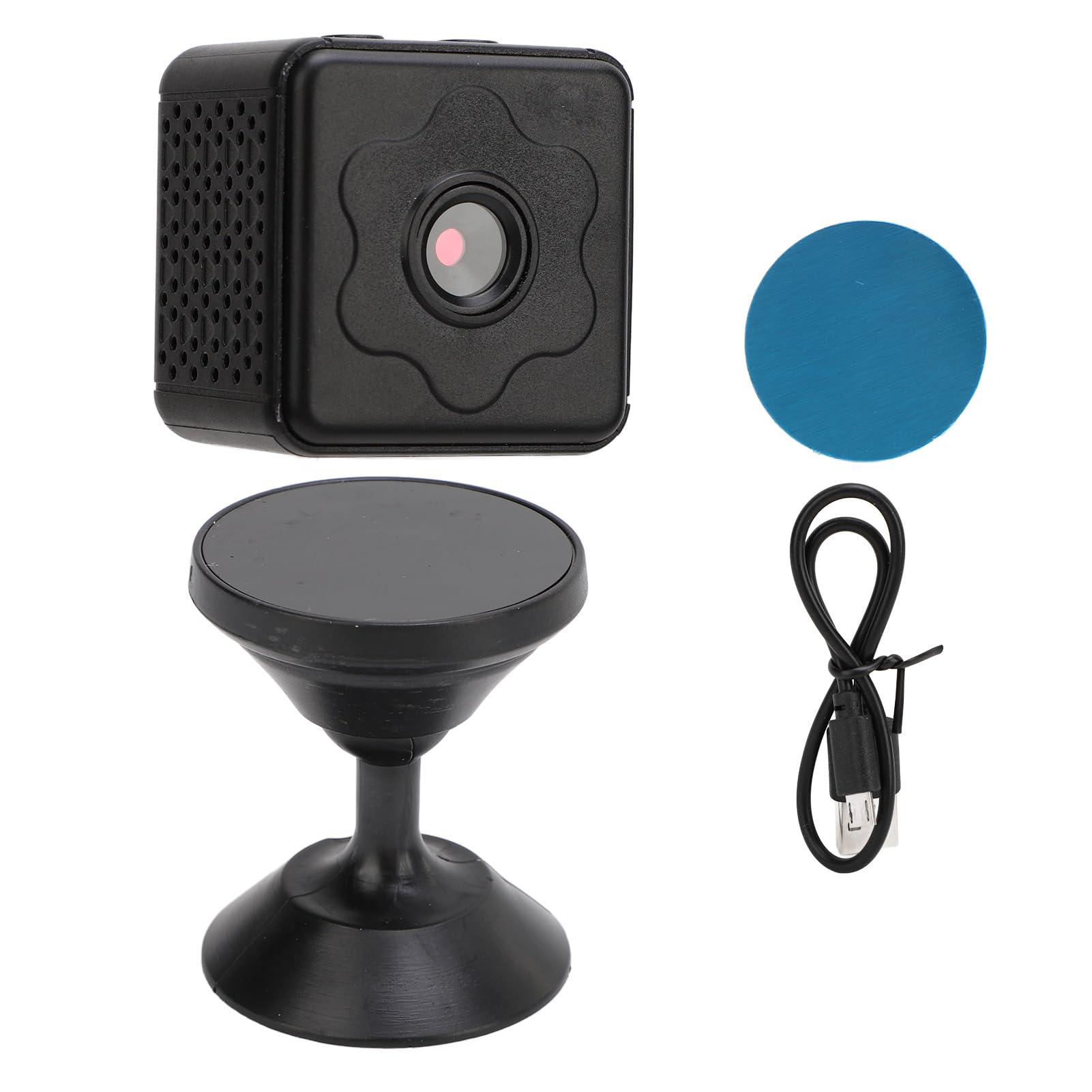 Goshyda Caméra Espion Cachée, Petite Caméra WiFi sans Fil 1080P avec Détection de Mouvement, Vision Nocturne, Conversation Bidirectionnelle, Montage Magnétique, Vidéo en Boucle, Vidéo