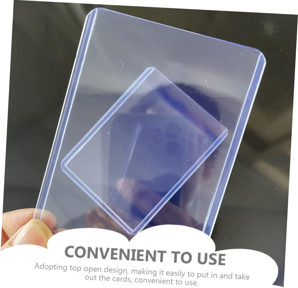 100pcs Card Protector Sleeves Anti-Scratch Deck Covers for Trading Game Cards Water-Resistant for Storage