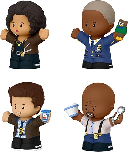 Miniatura 4 de Fisher-Price Little People Collector Brooklyn Nine-Nine TV Series Special Edition Set in Display Gift Box for Adults & Fans, 4 Figures