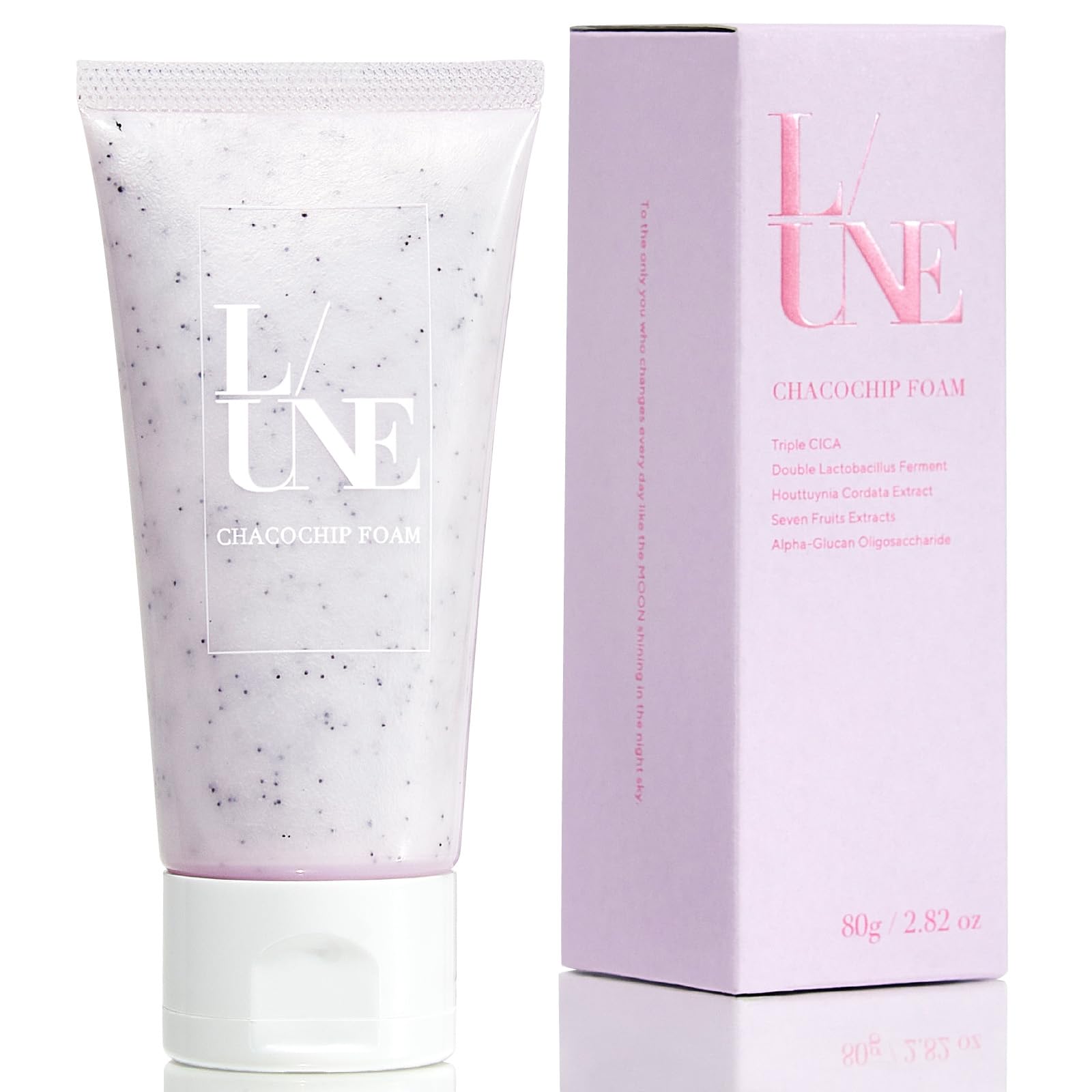 L/UNE(ユヌ) 洗顔フォーム チャコチップフォーム 毛穴 洗顔 アゼライン酸…