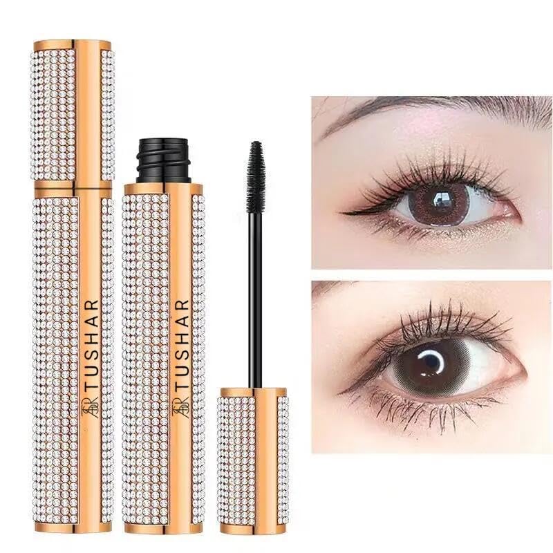 Miniatura 6 de TOTALY Temptation TUSHAR MASCARA IMPERMEABLE, muy negra, la varita en forma de diamante hace que sea fácil cubrir cada pestaña, máscara de diamante