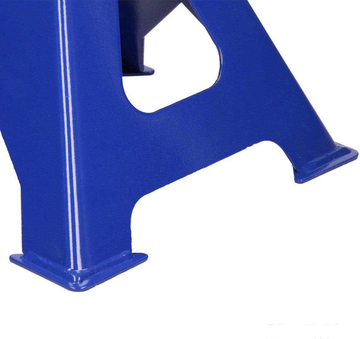 Axle Stand Jack Stand Lifting Car Support Holding Stands 3 Ton Heavy Duty Metal Steel, Self Locking with Anti-Slip Gear Sleeve - 2 Pair Car Jack Stands
