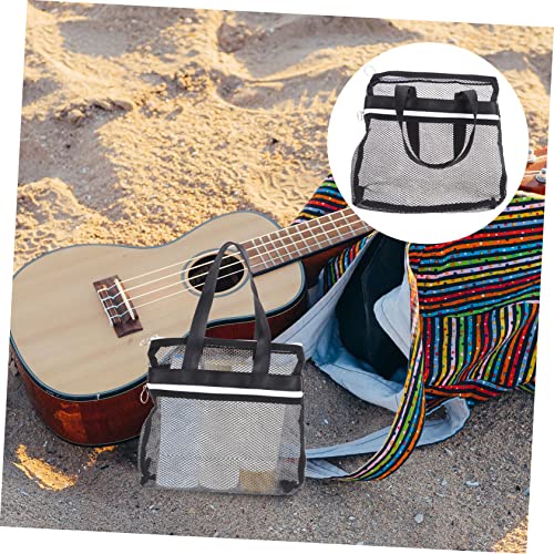 Beaupretty 3 Peças Bolsa De Para Viagem Malha De Chuveiro Malha Com Zíper Bolsa De Viagem Cosmética