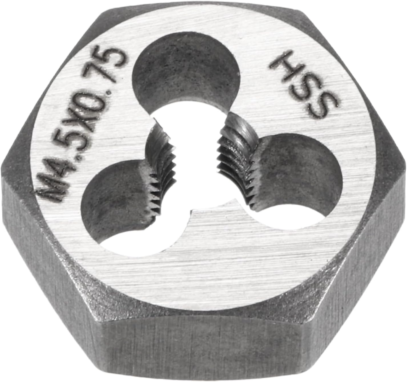 HARFINGTON Hex Threading Die M1.8 x 0.35 Metric Thread Right Hand High Speed Steel Rethreading Fixed Die Screw Cutting Tapping Repair Tool