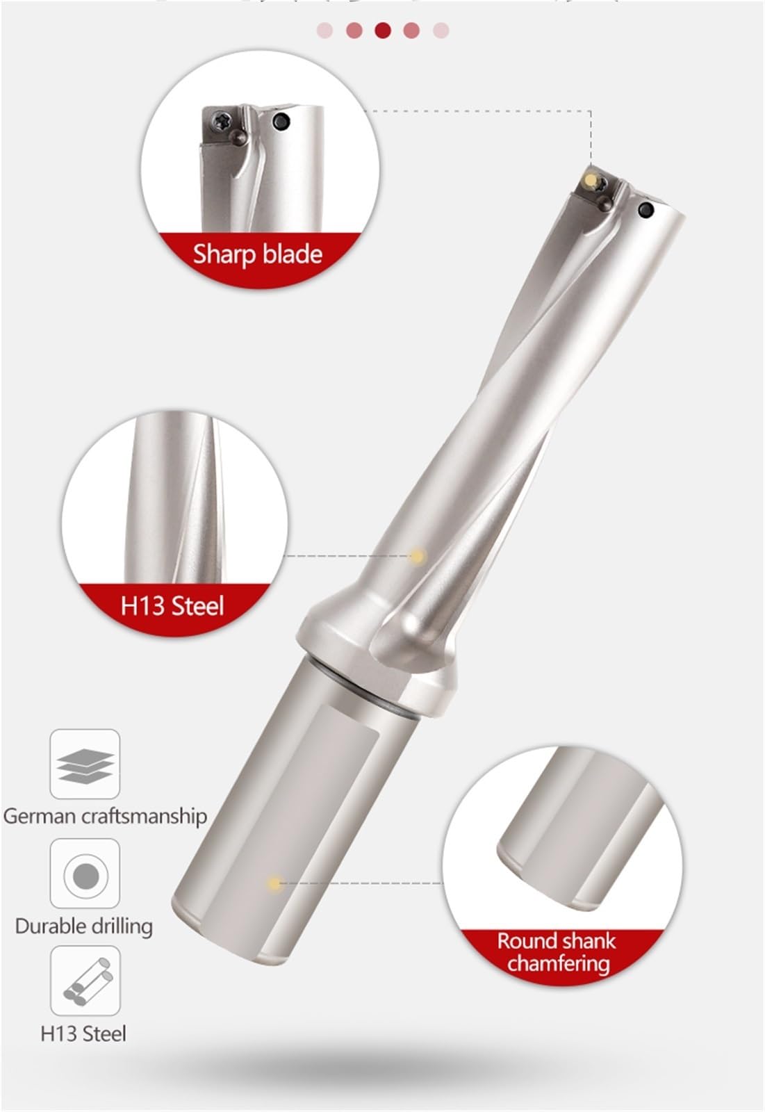 Punte da trapano serie SP U Drill C20 C25 C32 C40 Punte da trapano 2D 3D 4D 5D Inserto metallico SP Punta da trapano rapida U Utensili Per Tornio(4D,C25-20-SP06)