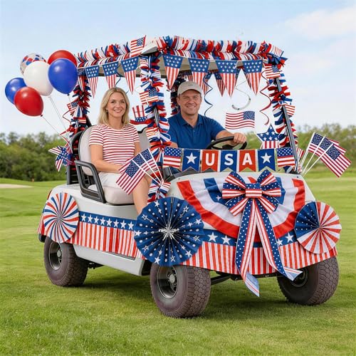 Show-Stopping 4th of July Golf Cart Kit
