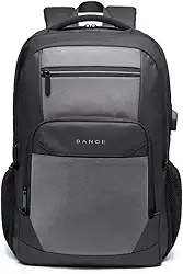 Mochila Masculina Feminina Para Notebook Impermeável Executivo Com Acabamento Fino E Design Moderno Grande Cabo Saída USB Alças Confortáveis - BANGE