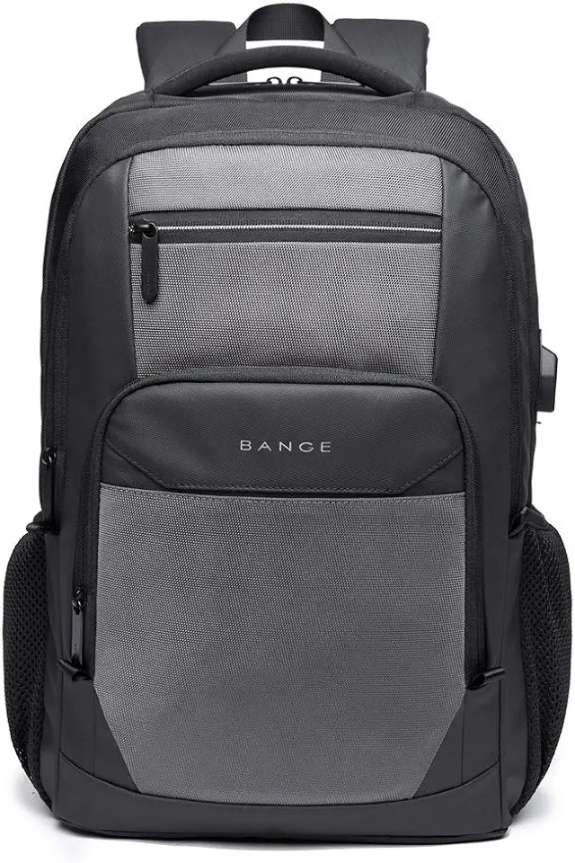 Mochila Masculina Feminina Para Notebook Impermeável Executivo Com Acabamento Fino E Design Moderno Grande Cabo Saída USB Alças Confortáveis - BANGE